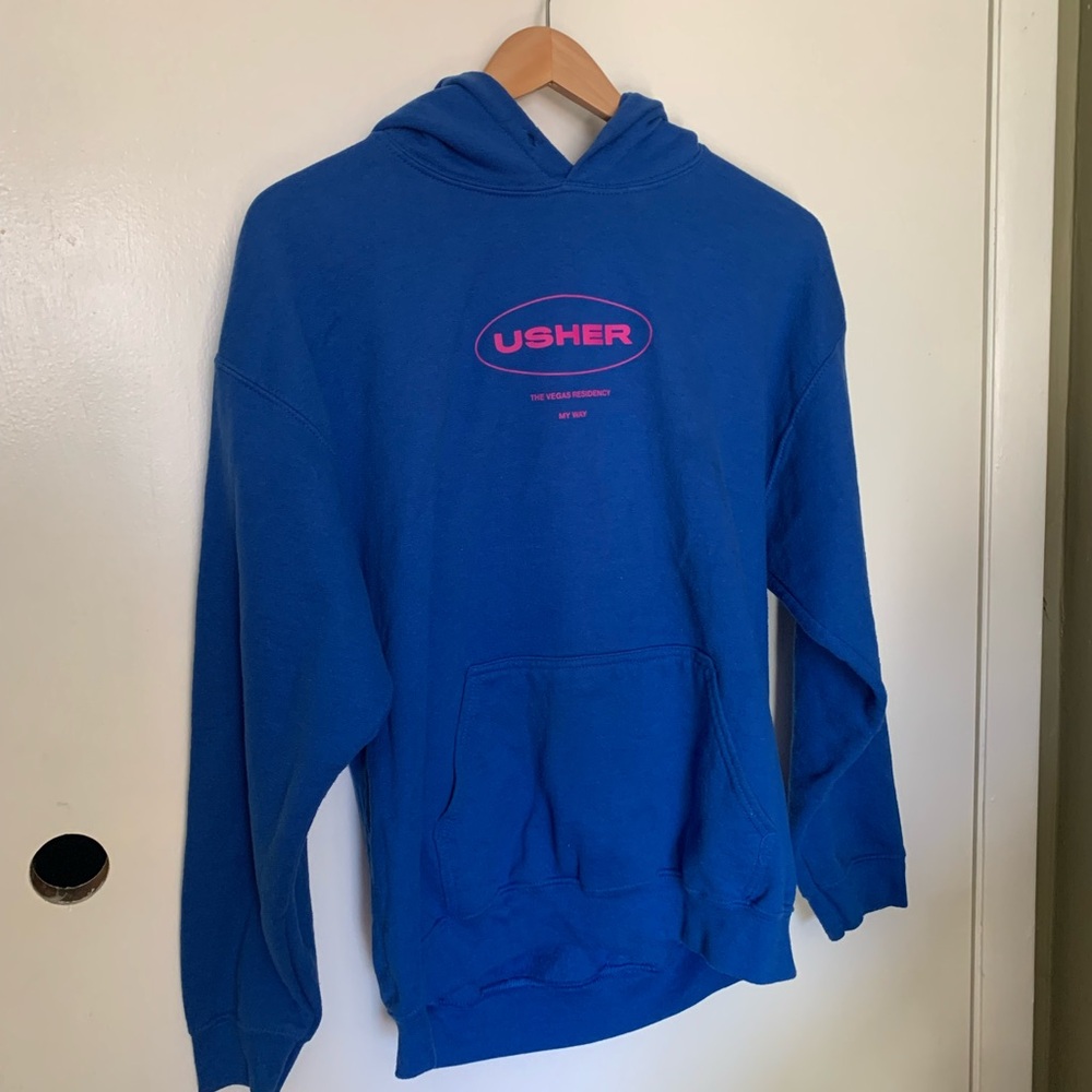 Usher Blue Hoodie for Men